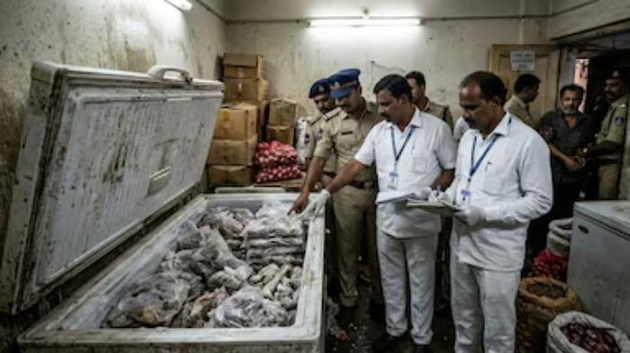 rotten chicken seized in musheerabad police raid